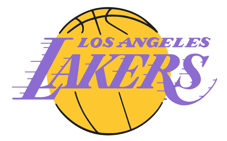 Los Angeles Lakers 1976-2001 Primary Logo fabric transfer...